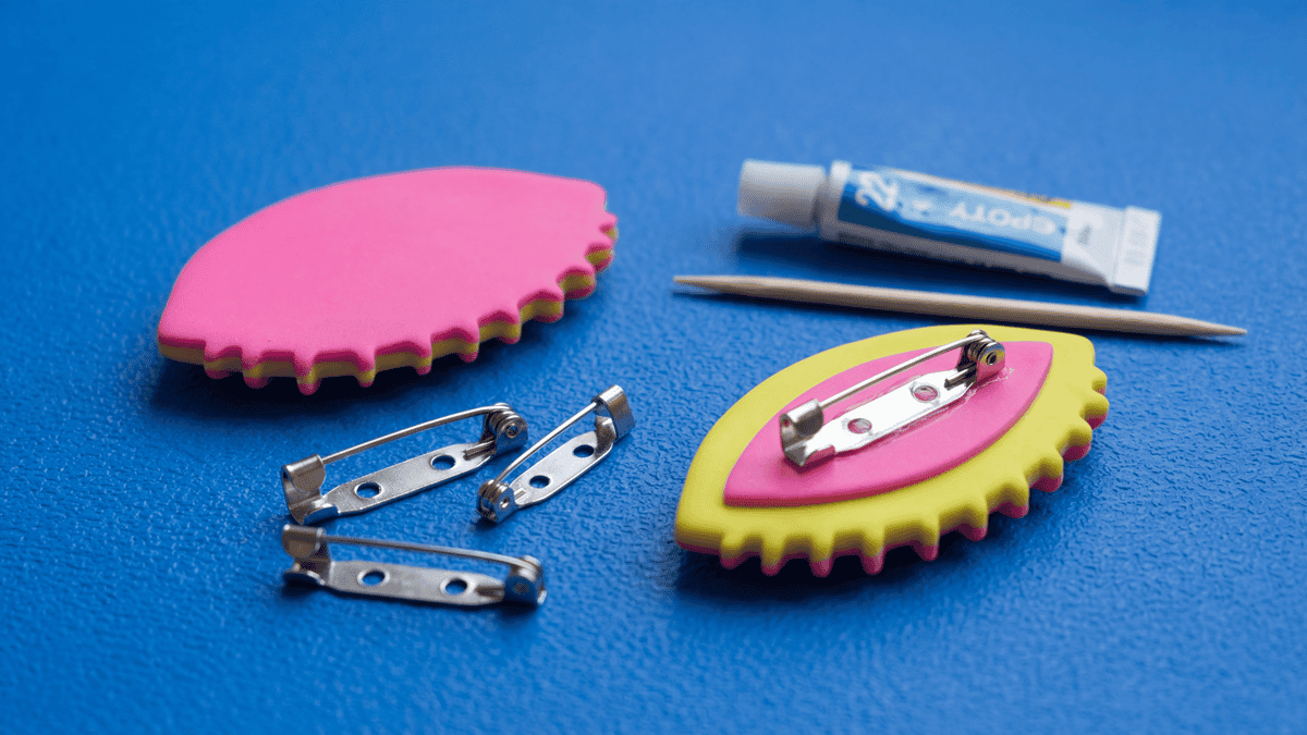 How to Attach Brooch Backs to Polymer Clay
