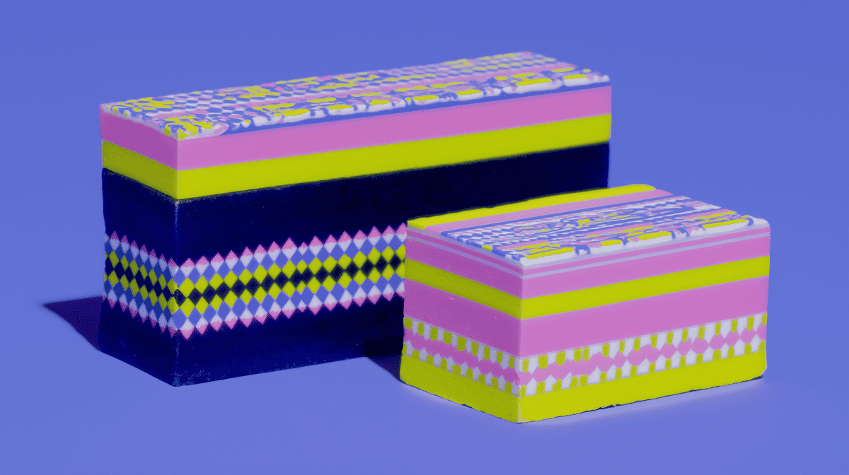 Nerikomi Polymer Clay Patterns: Layered Slices and Canes
