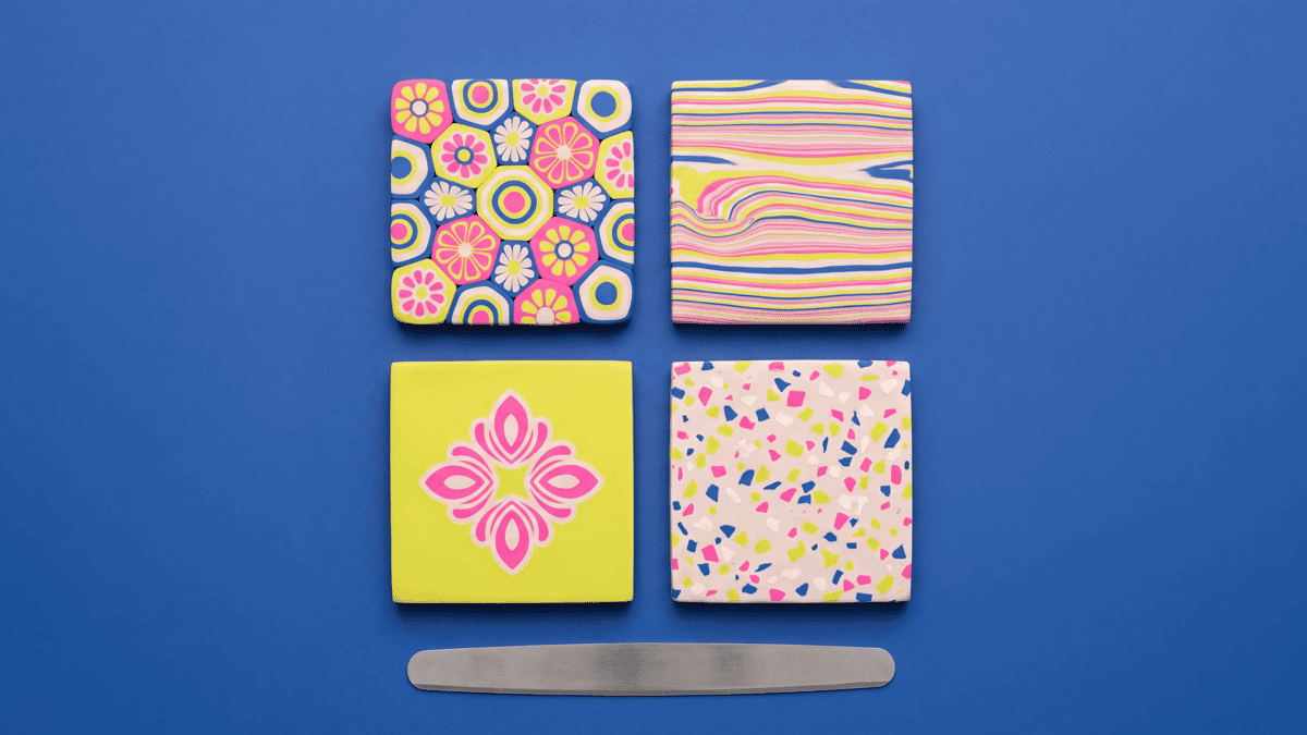 Polymer Clay Surface Effects: Texture, Cane, Inlay, and Print