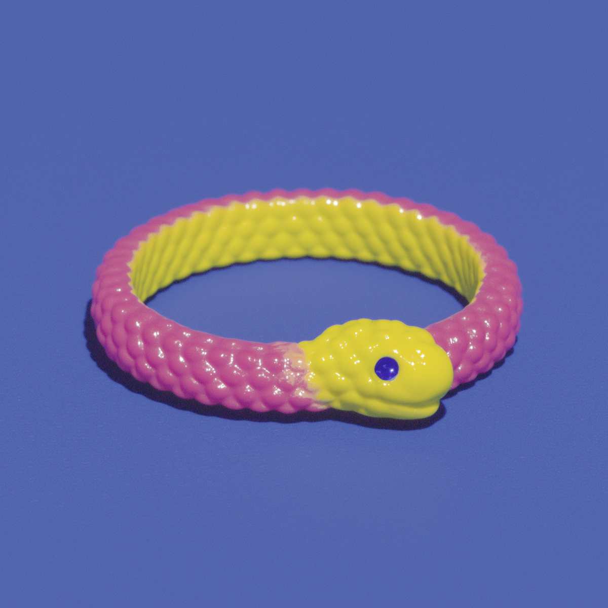 Polymer Clay Snake Bangles, Coiled Bracelets, and Scale Texture