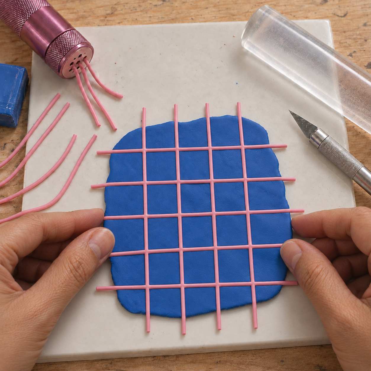 Polymer clay patterns reference image