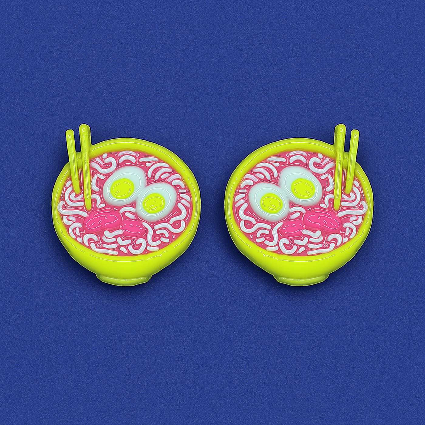 Miniature Ramen Bowl Stud Earrings