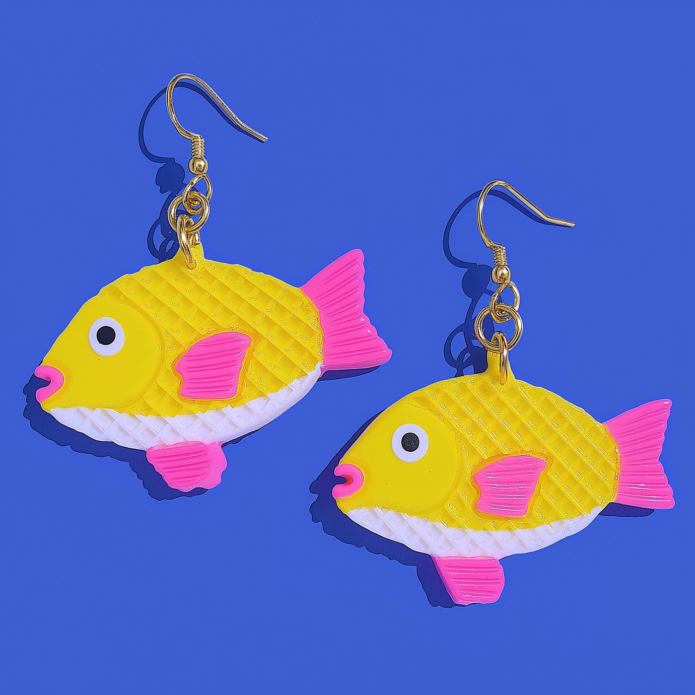 Miniature Taiyaki Fish Dangle Earrings