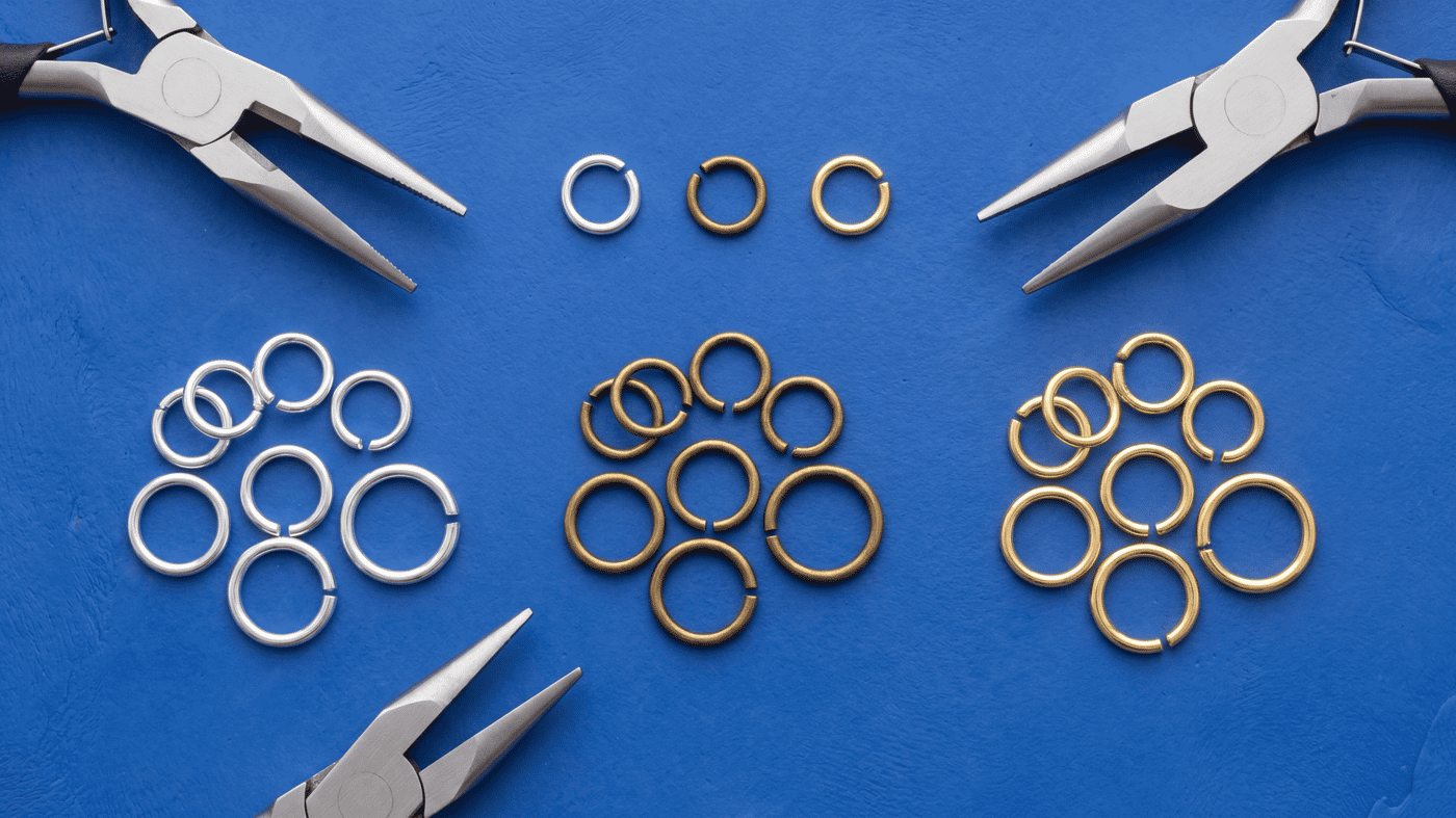 Polymer clay jump ring sizing with holes, gauges, and dangles
