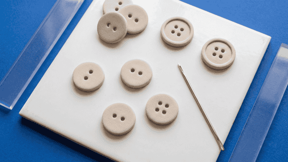 Polymer Clay Buttons: Holes, Flat Baking, and Thickness