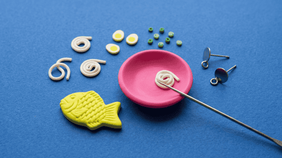Polymer Clay Miniature Food Charms: Bowls, Fish, and Tiny Toppings