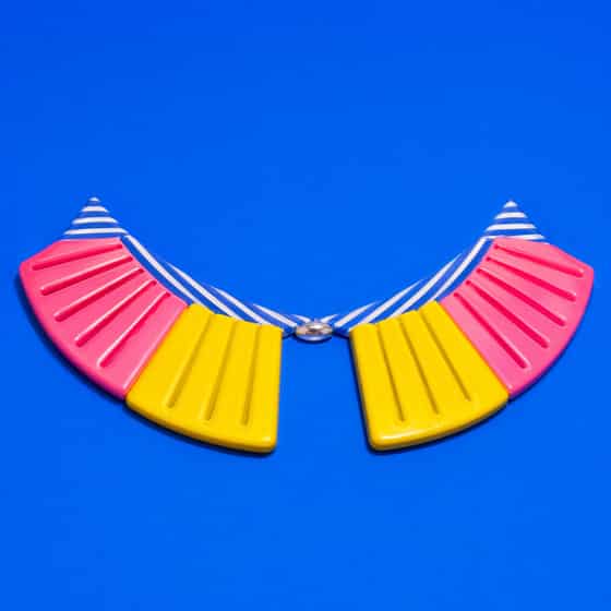 Segmented Sunray Collar Necklace