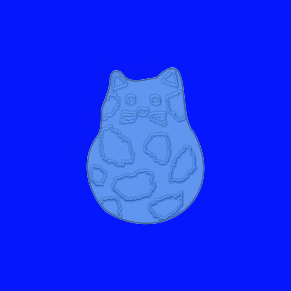 Relief imprint from above