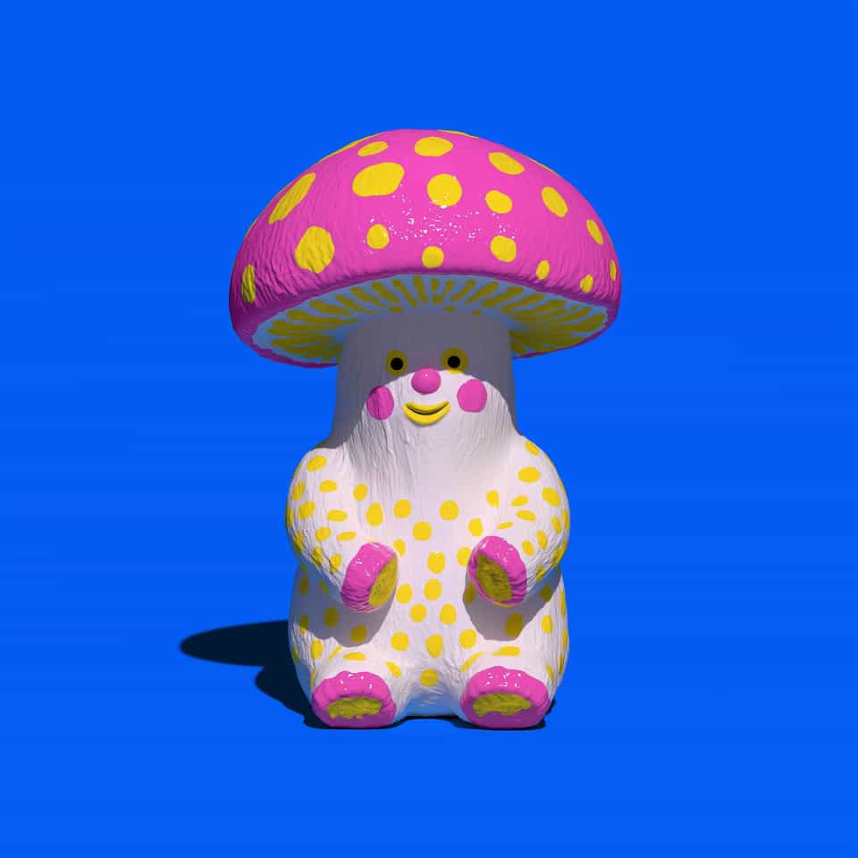 Kawaii Mushroom Desk Pet Figurine