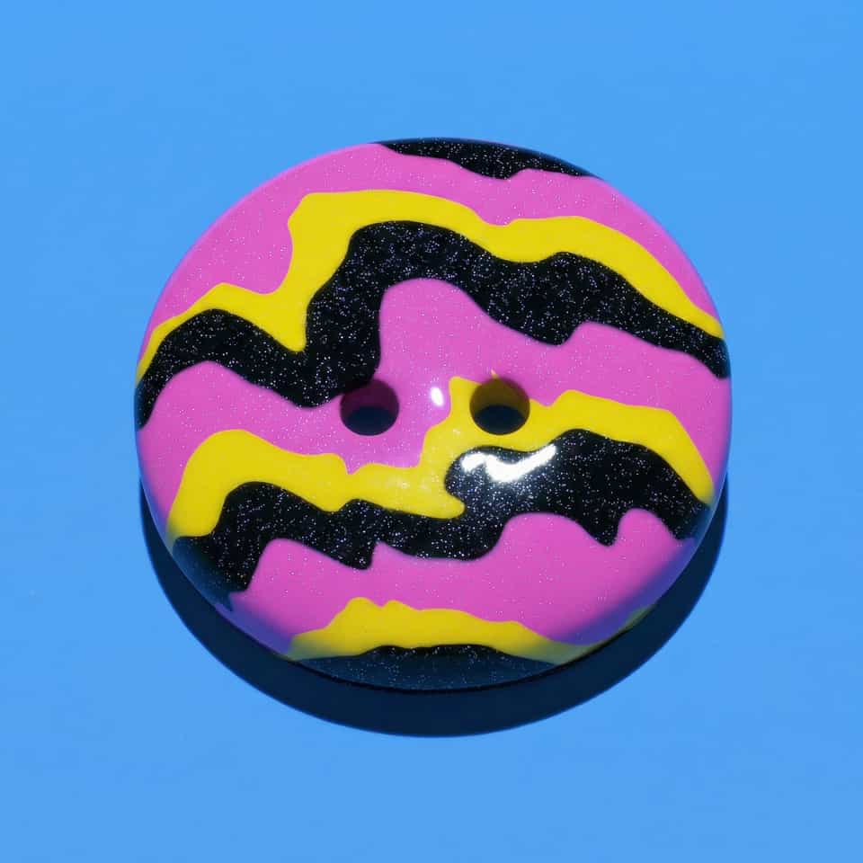 Wavy Domed Statement Coat Button