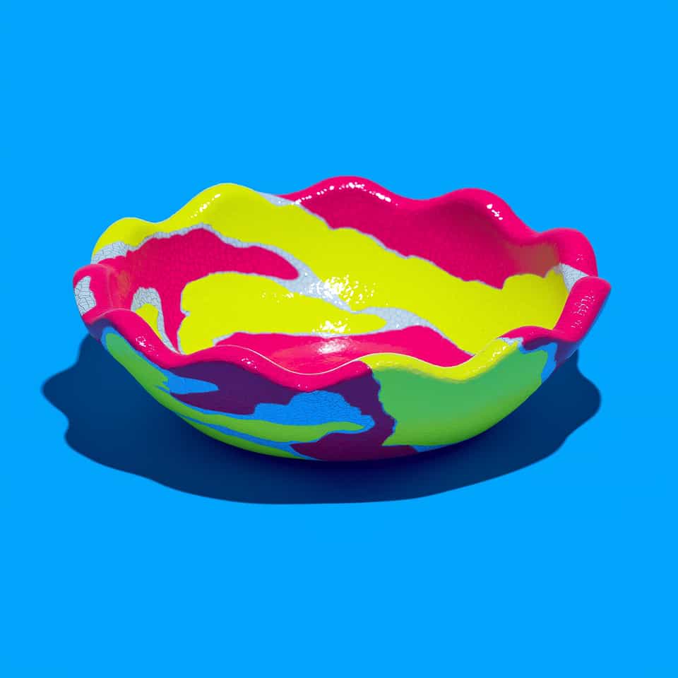 Rainbow Wavy Ring Dish