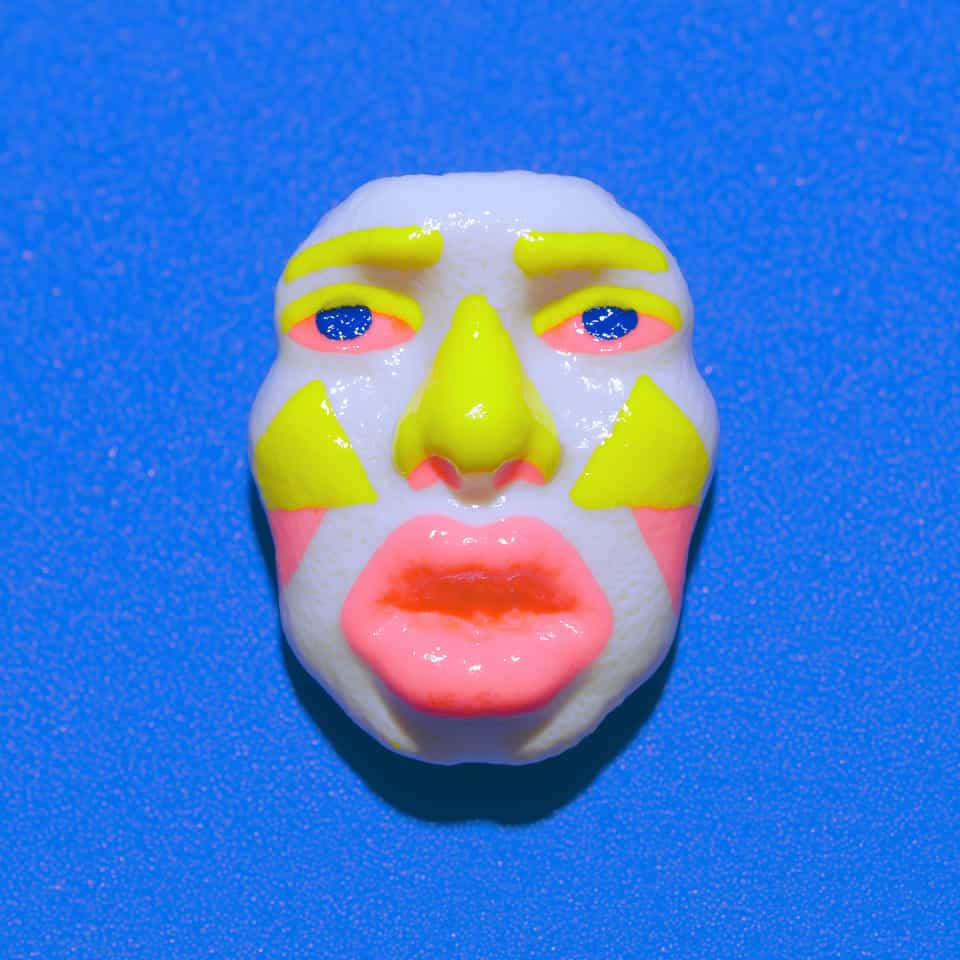 Sculpted Theatre Face Pin