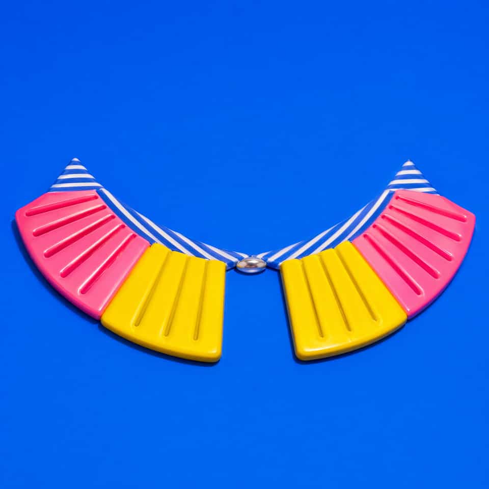 Segmented Sunray Collar Necklace