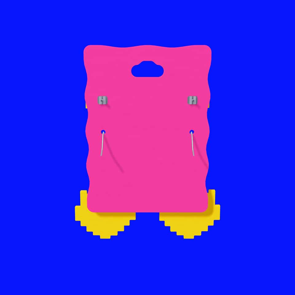 Upper stud backs and lower ear wires on the same two-pair card.