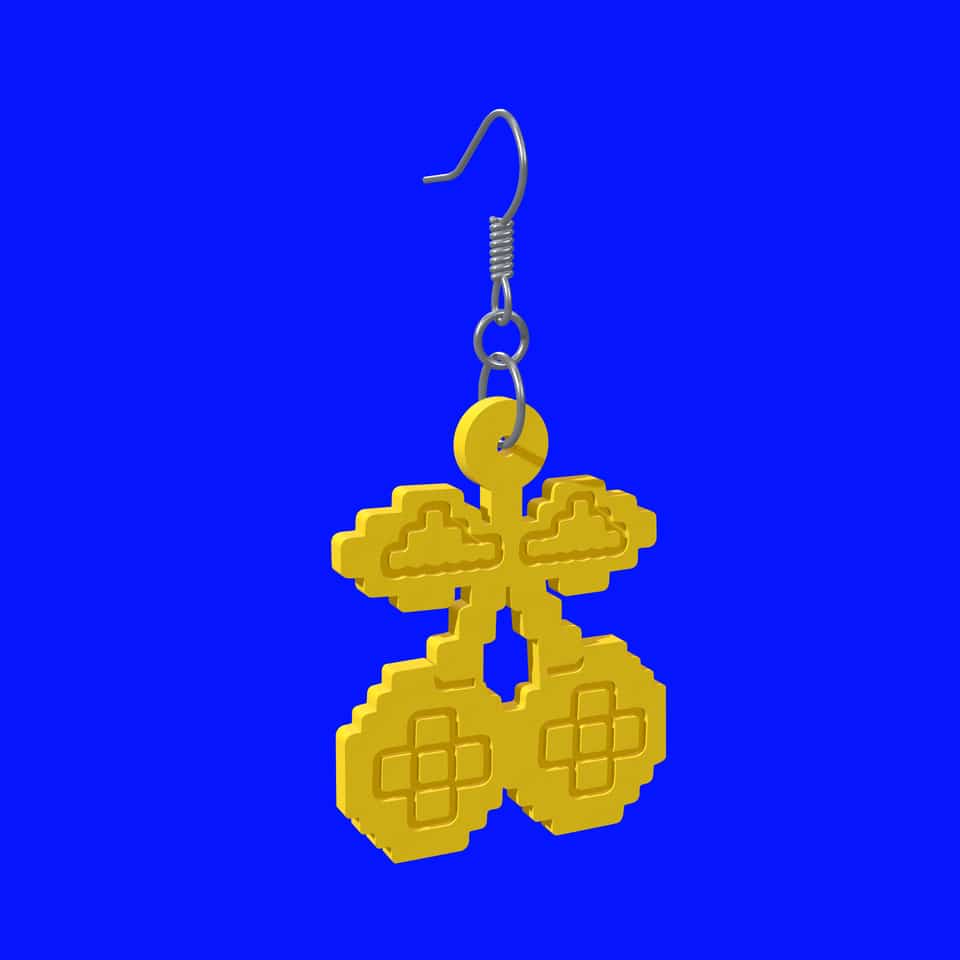 The relief cherry combines the outline and pressed detail in one piece.