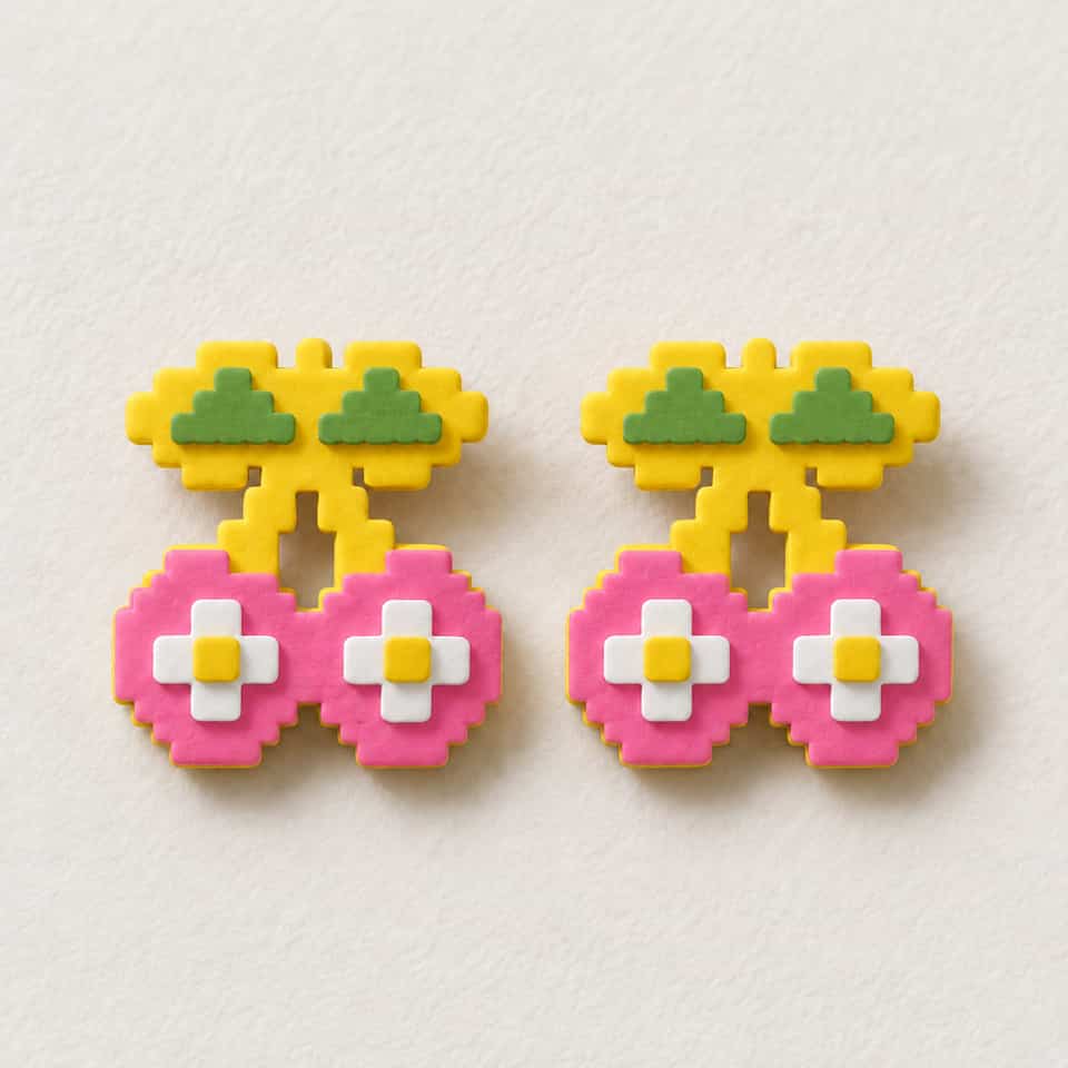 Dedicated no-circle layered Cherry fronts retain the leaves, flowers and square centres.
