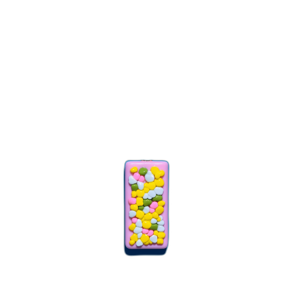 Pink Confetti Terrazzo Slab Pendant, isolated cut-out